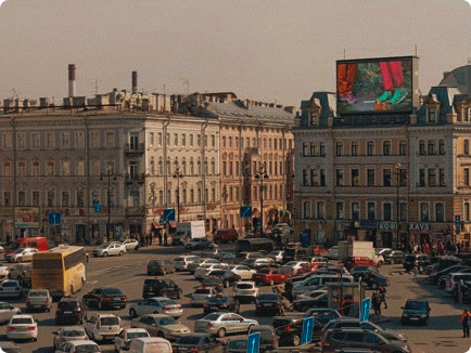 Installing Outdoor Advertising in Russian's Iconic Places