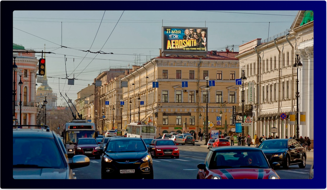 Outdoor advertising in Russia's Iconic Locations