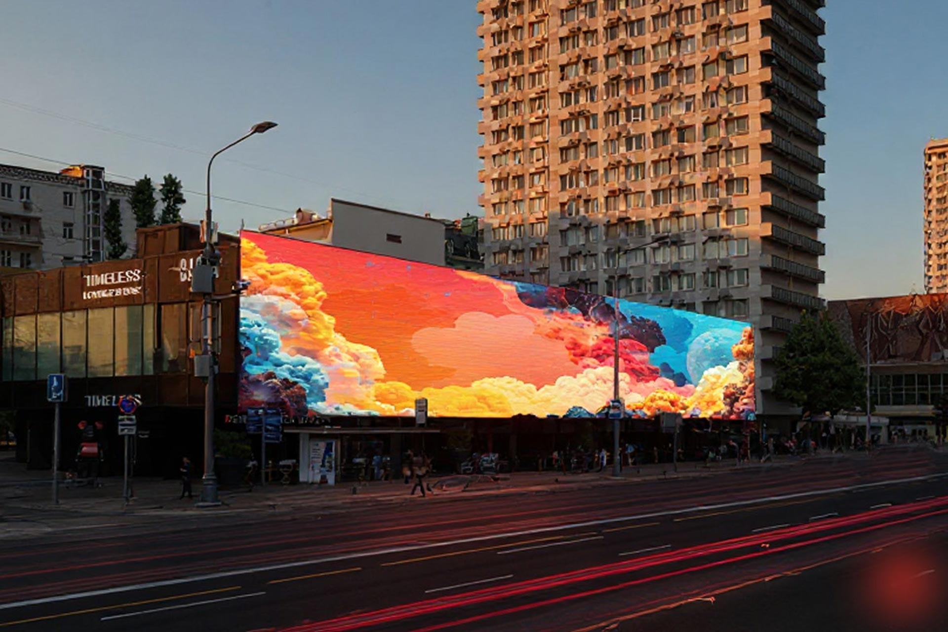 LED Screen on N. Arbat 28 (Former Khleb Store), Moscow 1