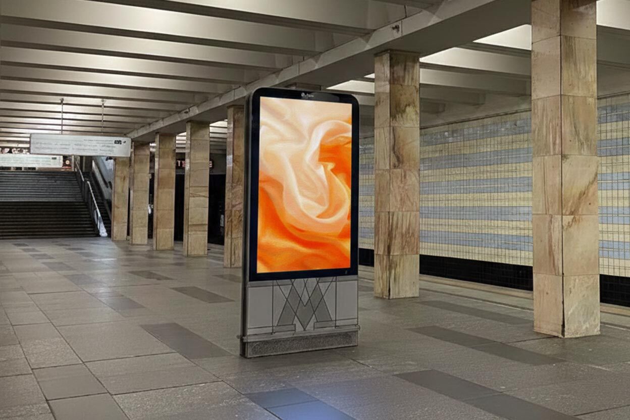 Lightbox Advertising in Metro Halls and Walkways