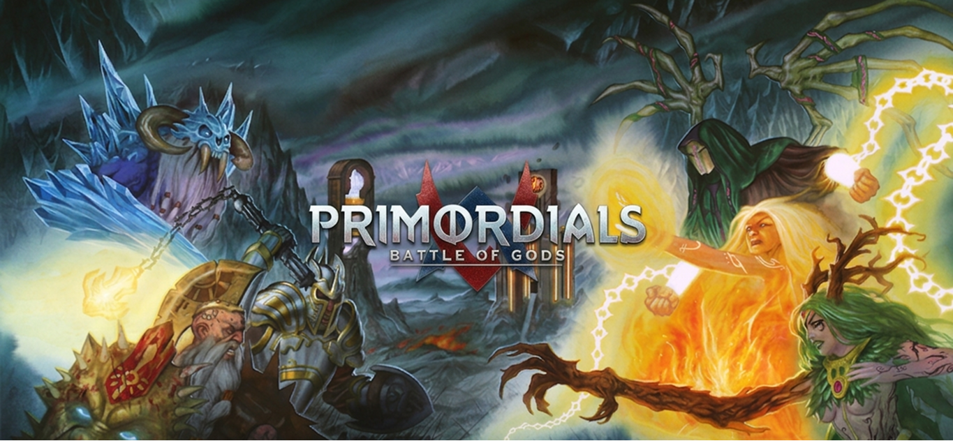 Artwork for Primordials: Battle of Gods featuring fantasy characters in combat, used as a visual in the case study on Russia-Promo.