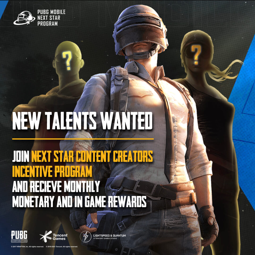 Pubg Banner New talents wanted