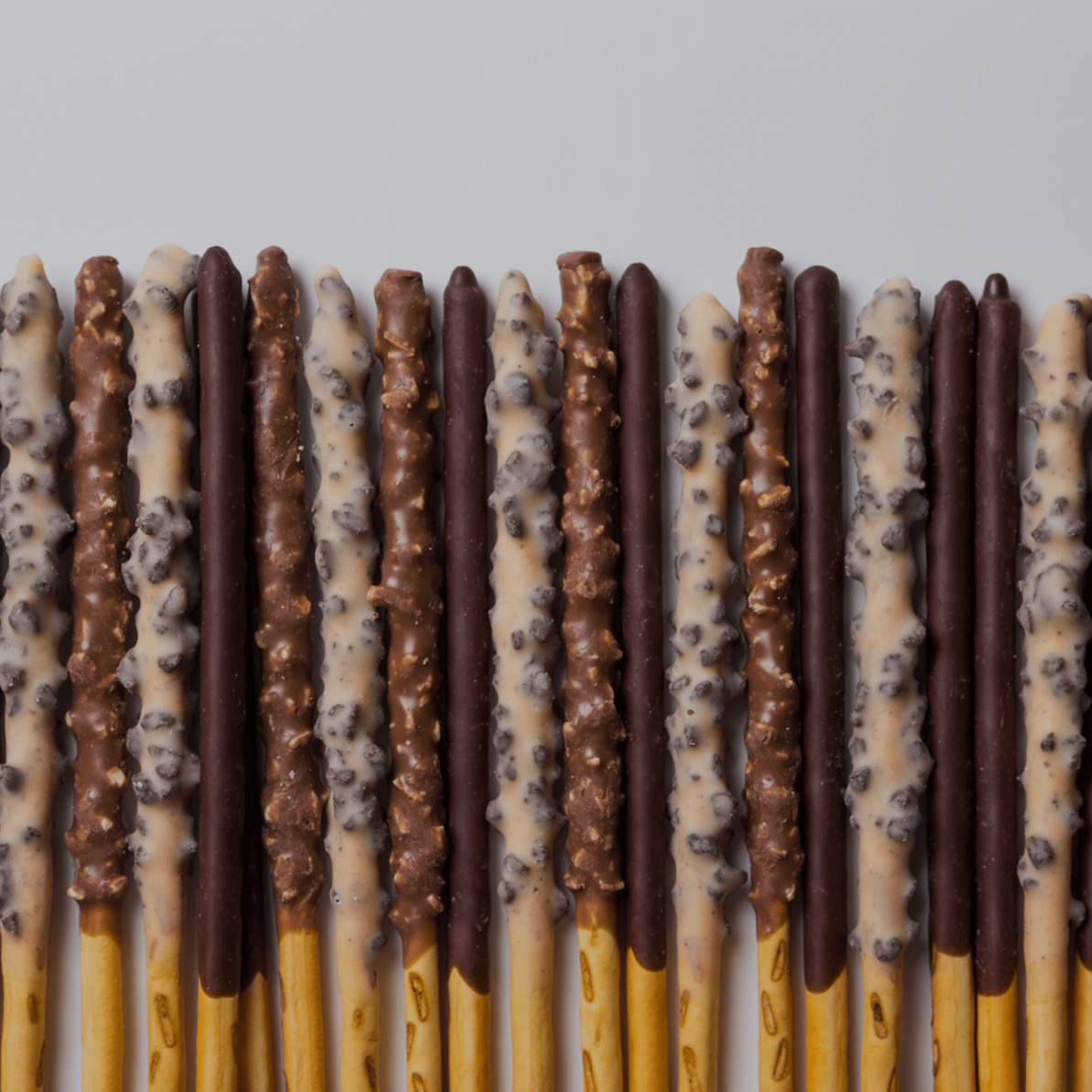 Lotte chocolate biscuit sticks in different flavors, representing the Lotte case study on Russia-Promo.