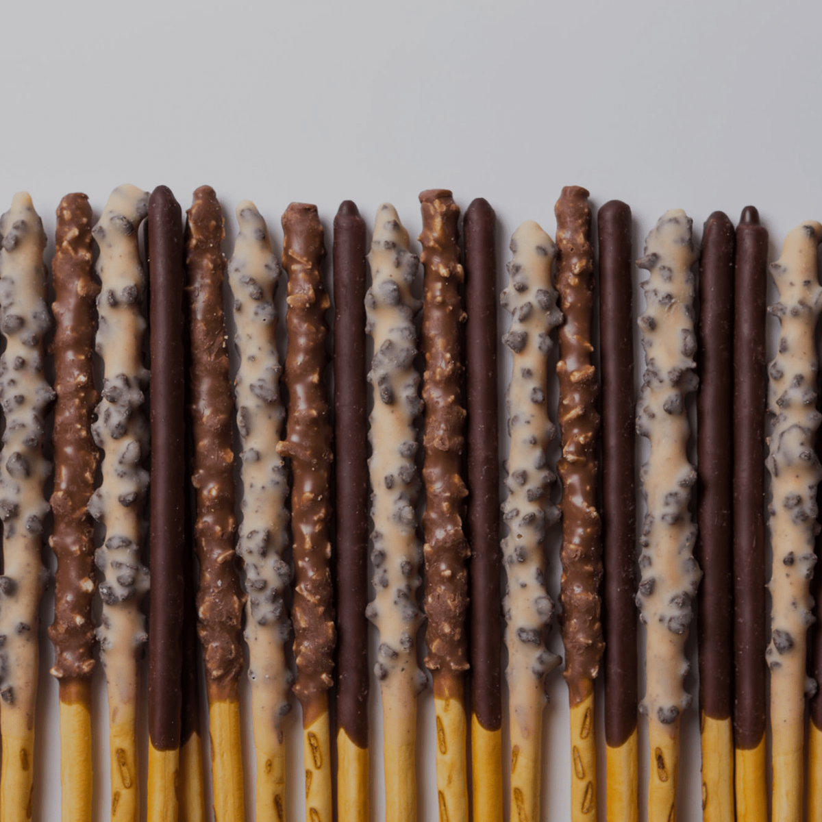Lotte chocolate biscuit sticks in different flavors, representing the Lotte case study on Russia-Promo.