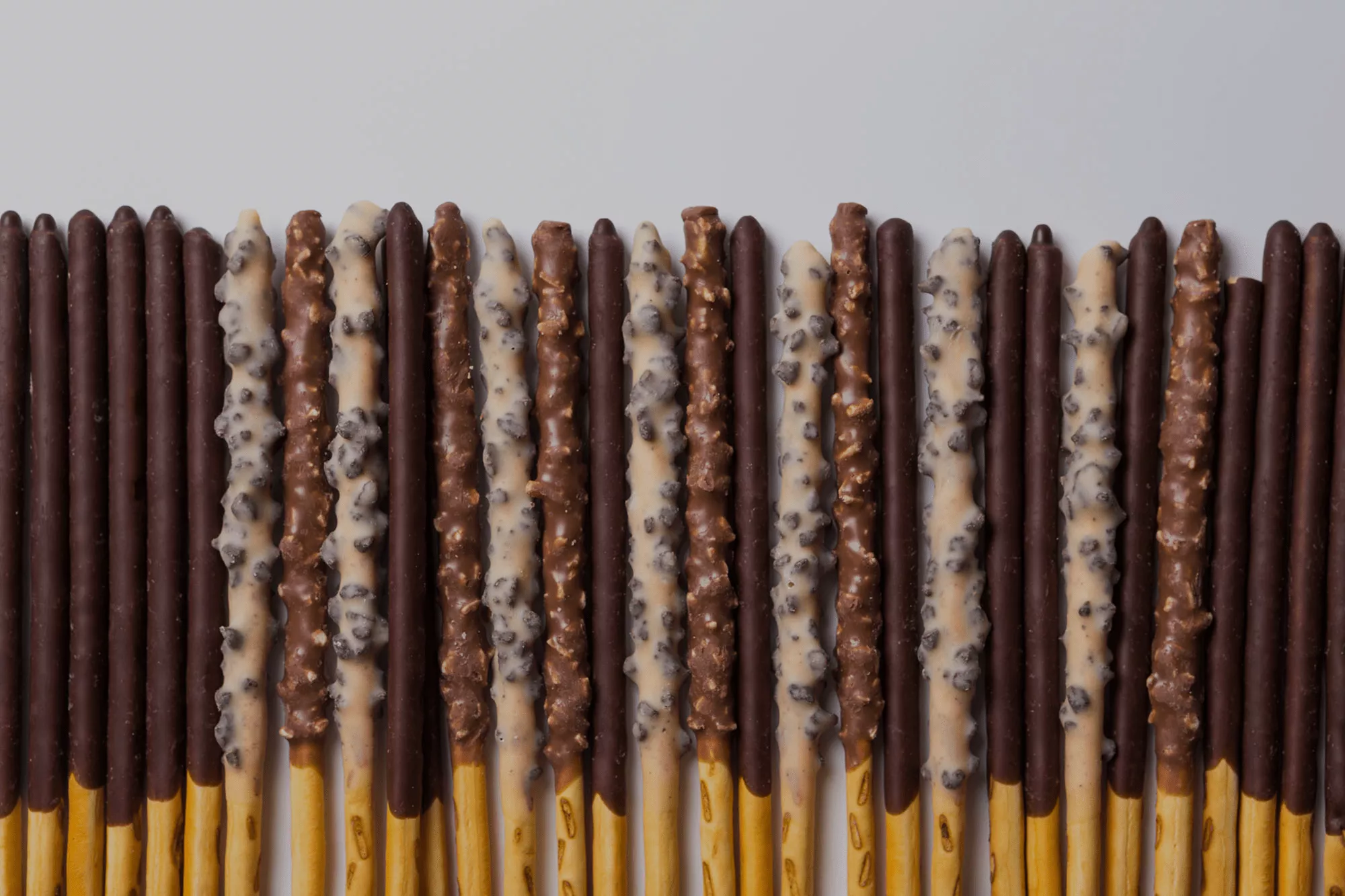 Lotte chocolate biscuit sticks in different flavors, representing the Lotte case study on Russia-Promo.