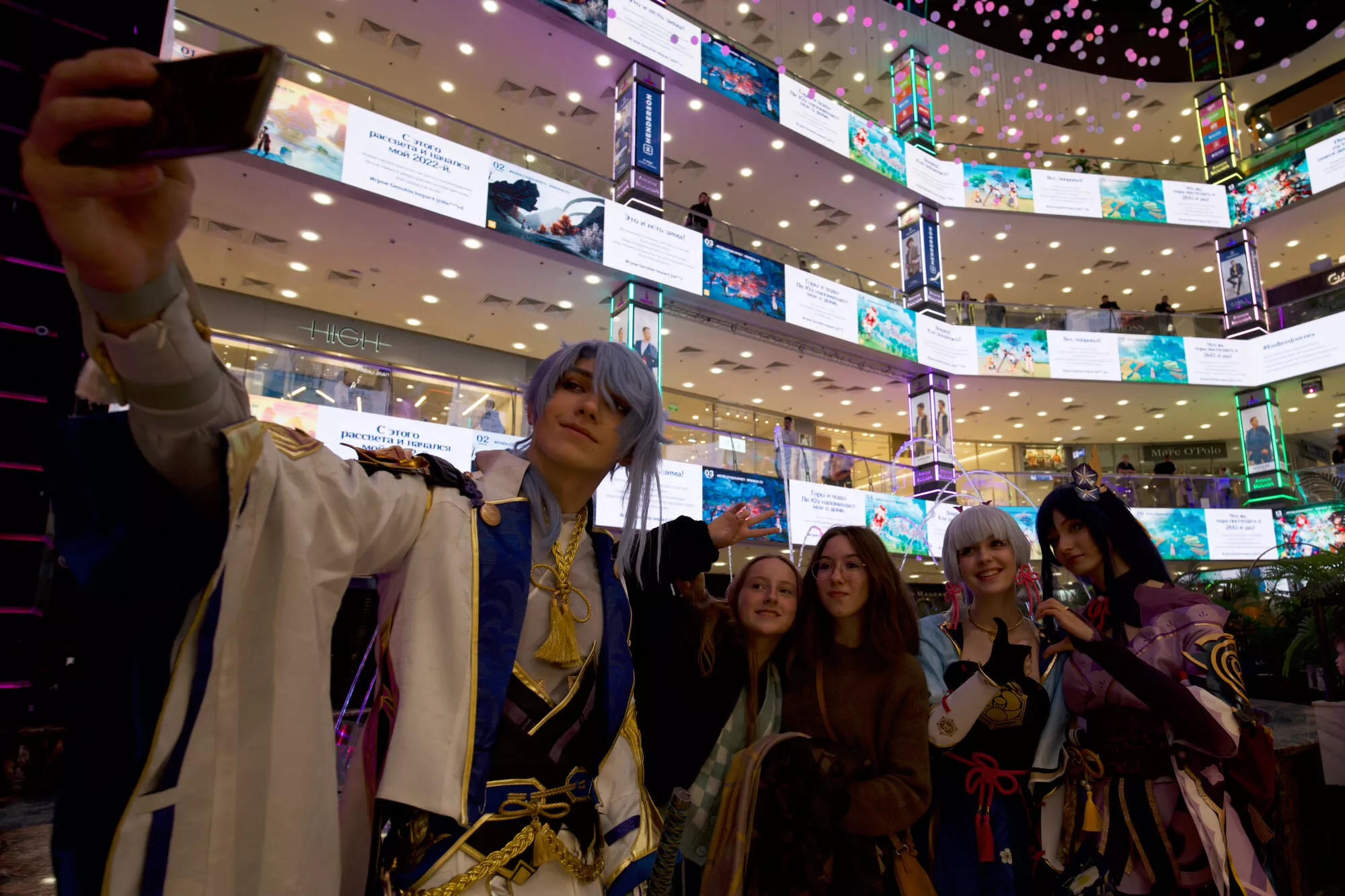 Genshin Impact DOOH placement in the European Shopping Mall, Moscow