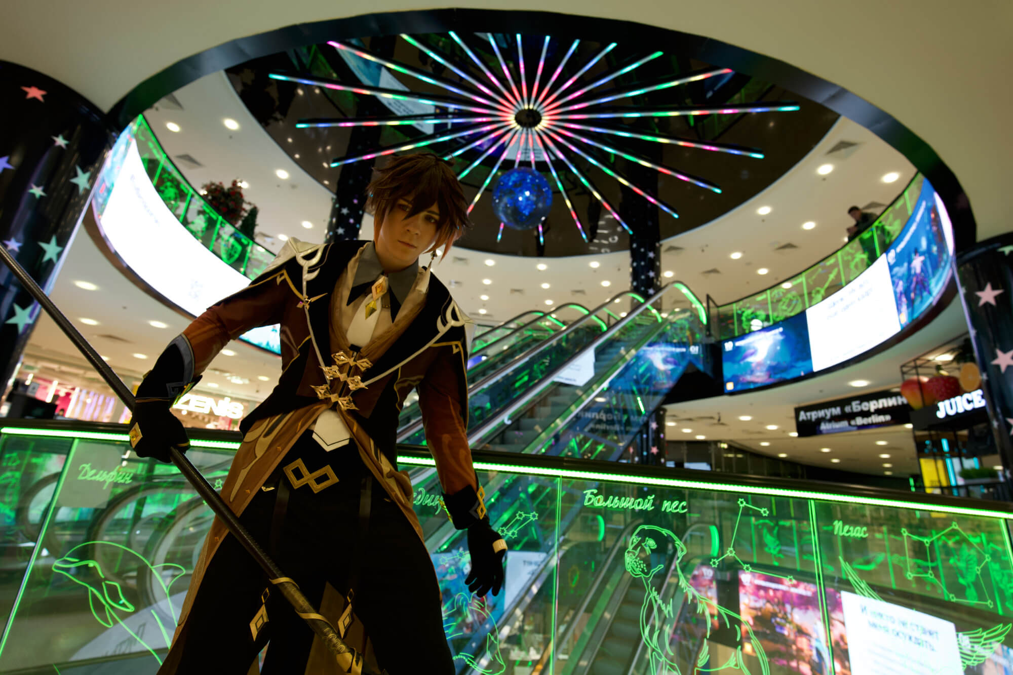 Genshin Impact DOOH placement in the European Shopping Mall, Moscow