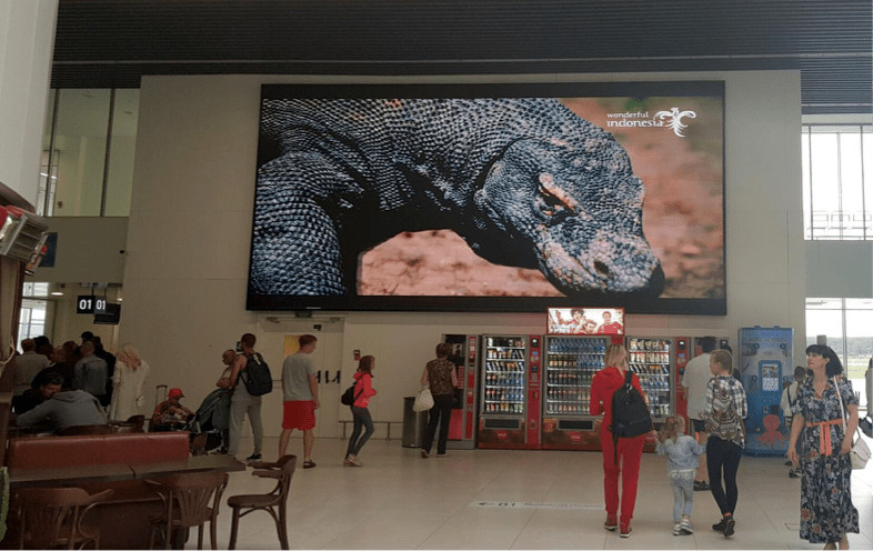 Indonesia advertising at Nizhny Novgorod airport